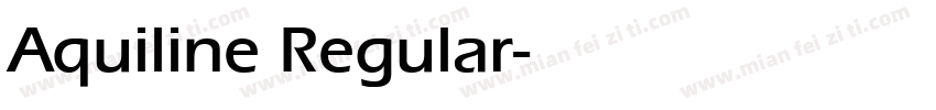 Aquiline Regular字体转换